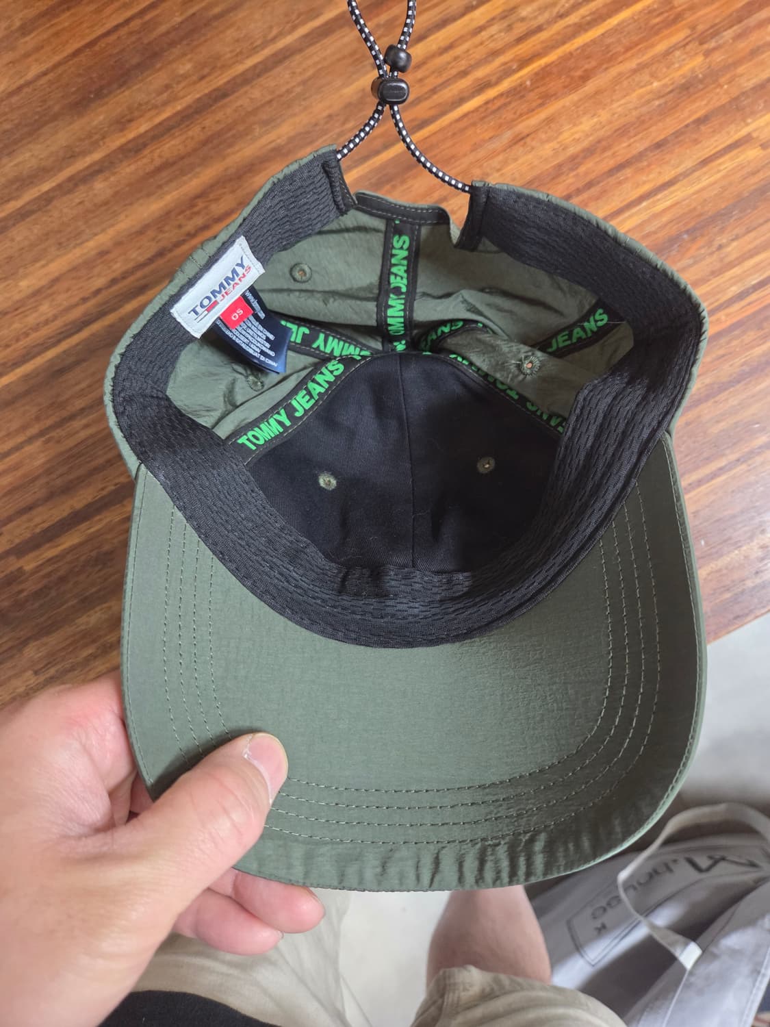 티미진스 빈티지 나일론 모자 프리 카키 상품이미지4