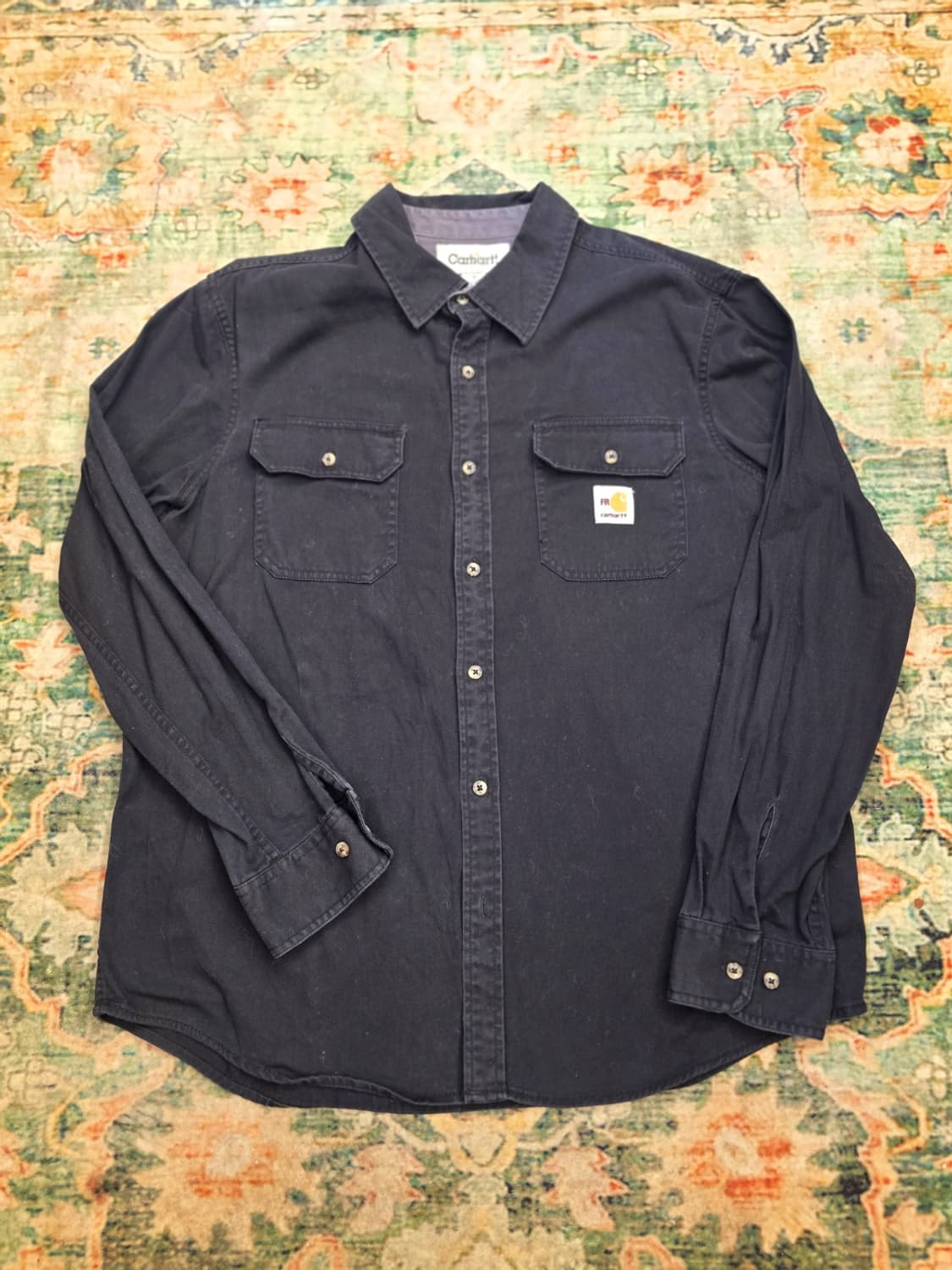 칼하트 FR(Flame-Resistant)블랙  워크 셔츠 상품이미지1