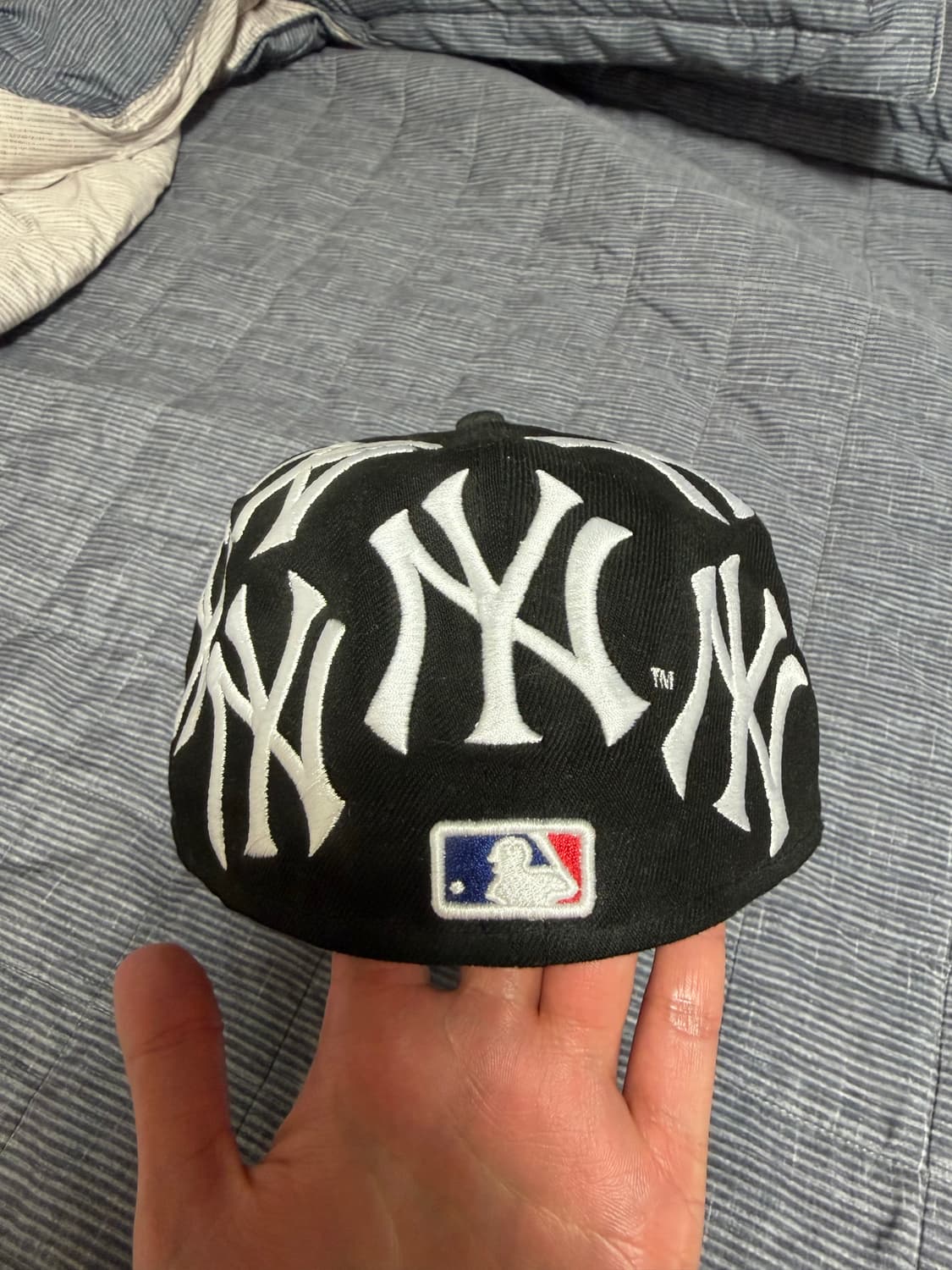 슈프림 뉴에라 뉴욕 양키스 박스로고 블랙 738(58.7) 상품이미지2