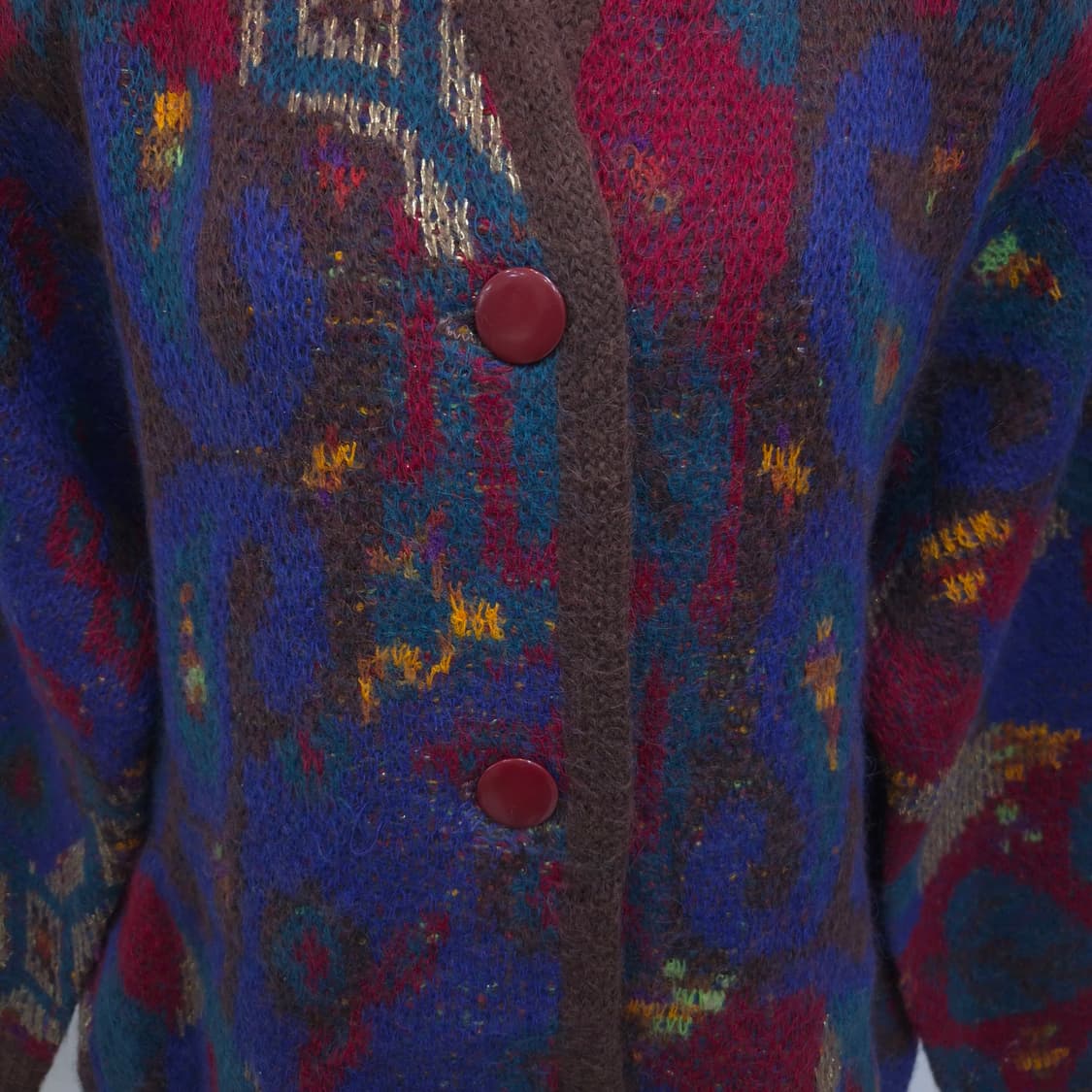 Kanebo Moi Bell 빈티지 모헤어 아트패턴 가디건
 상품이미지5