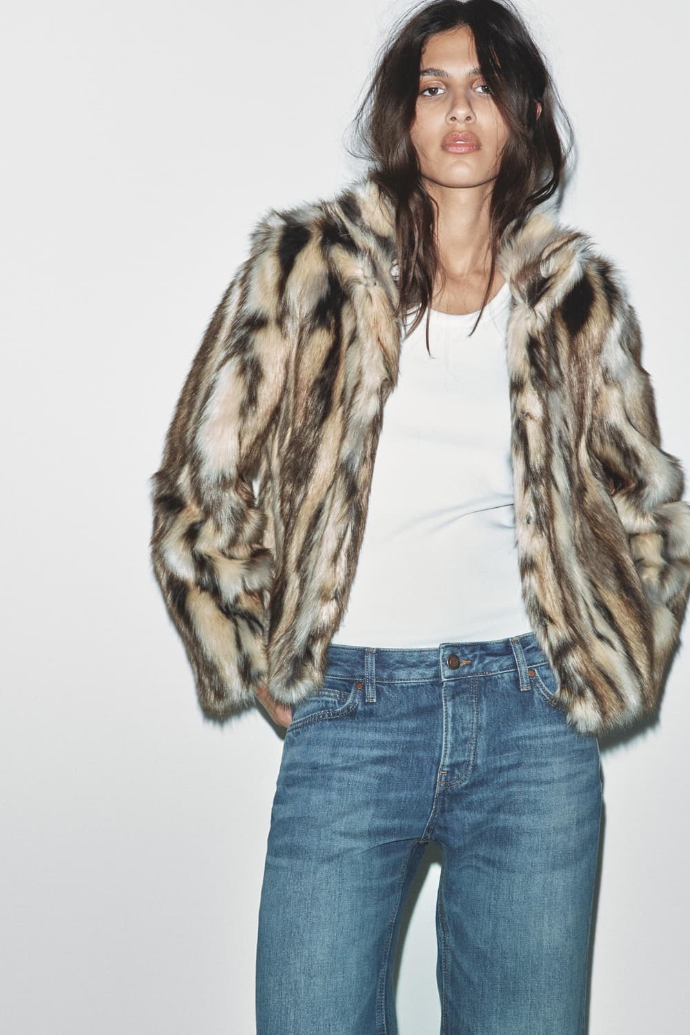 자라 퍼 자켓 상품이미지4