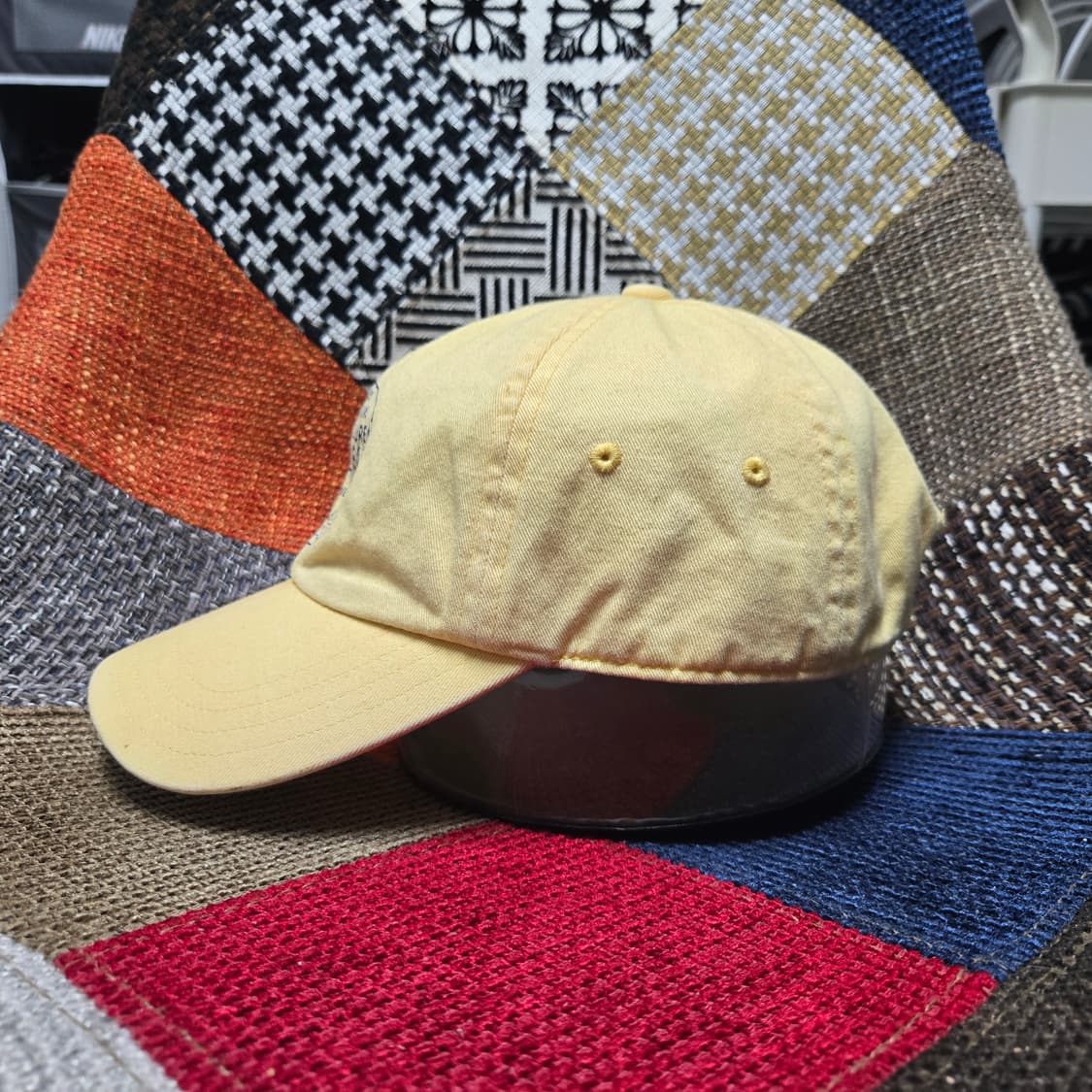 OS 폴로랄프로렌 폴로진스 90s 프린팅 스펠아웃 볼캡 옐로우 상품이미지2