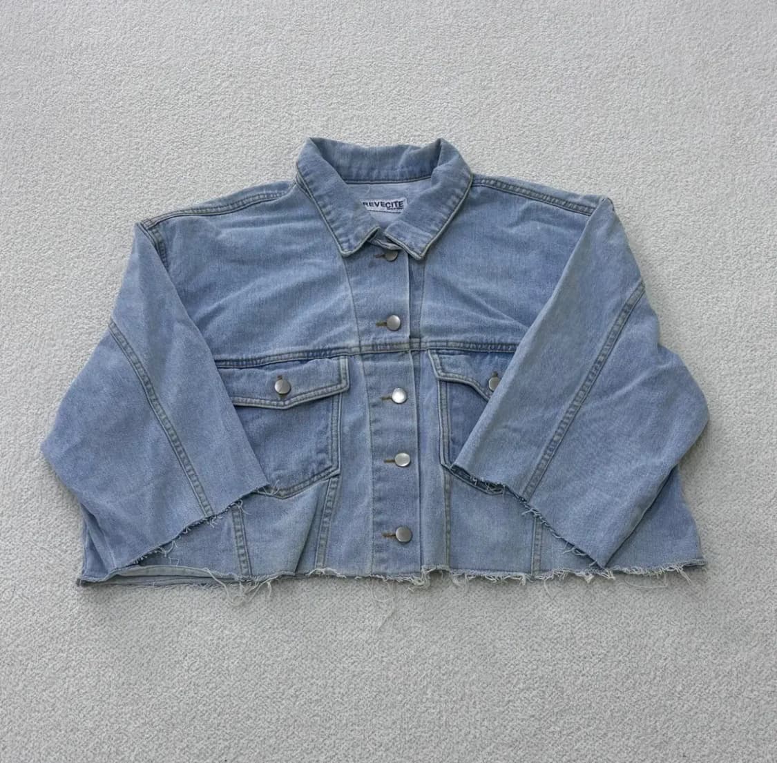 55정도 빈티지 여성 크롭 데님 자켓 0303E 상품이미지1