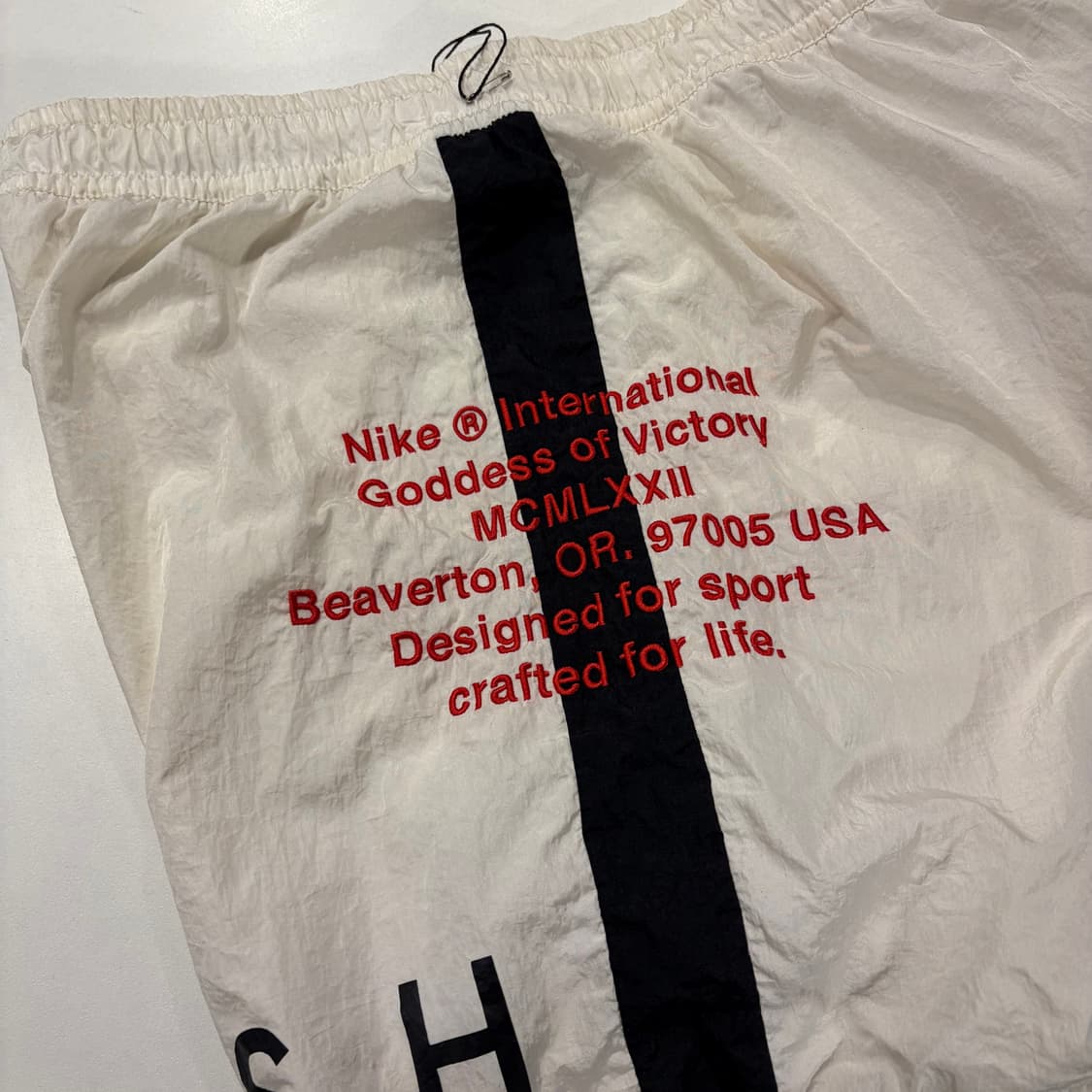[L] 나이키 더블 스우시 반바지 화이트 블랙 C479 상품이미지4