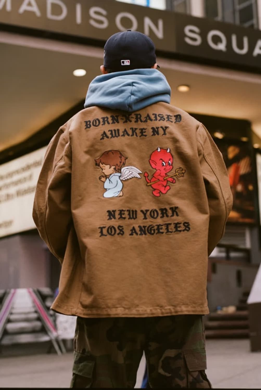 칼하트 x 본앤레이즈드 x 어웨이크 NY 초어자켓 브라운 XL 상품이미지5