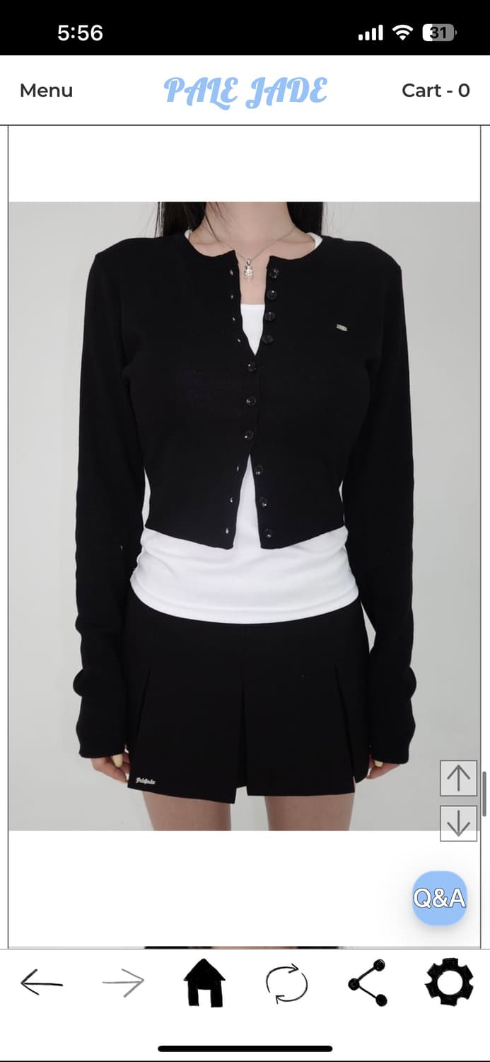 페일제이드 2024 레이온 썸머 가디건 블랙  상품이미지2