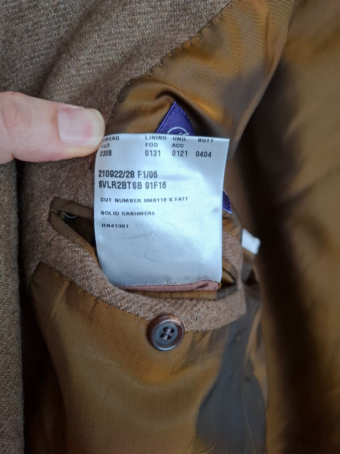 46R 폴로 퍼플라벨 캐시50 스포츠코트 브라운 자켓 트위드 상품이미지6