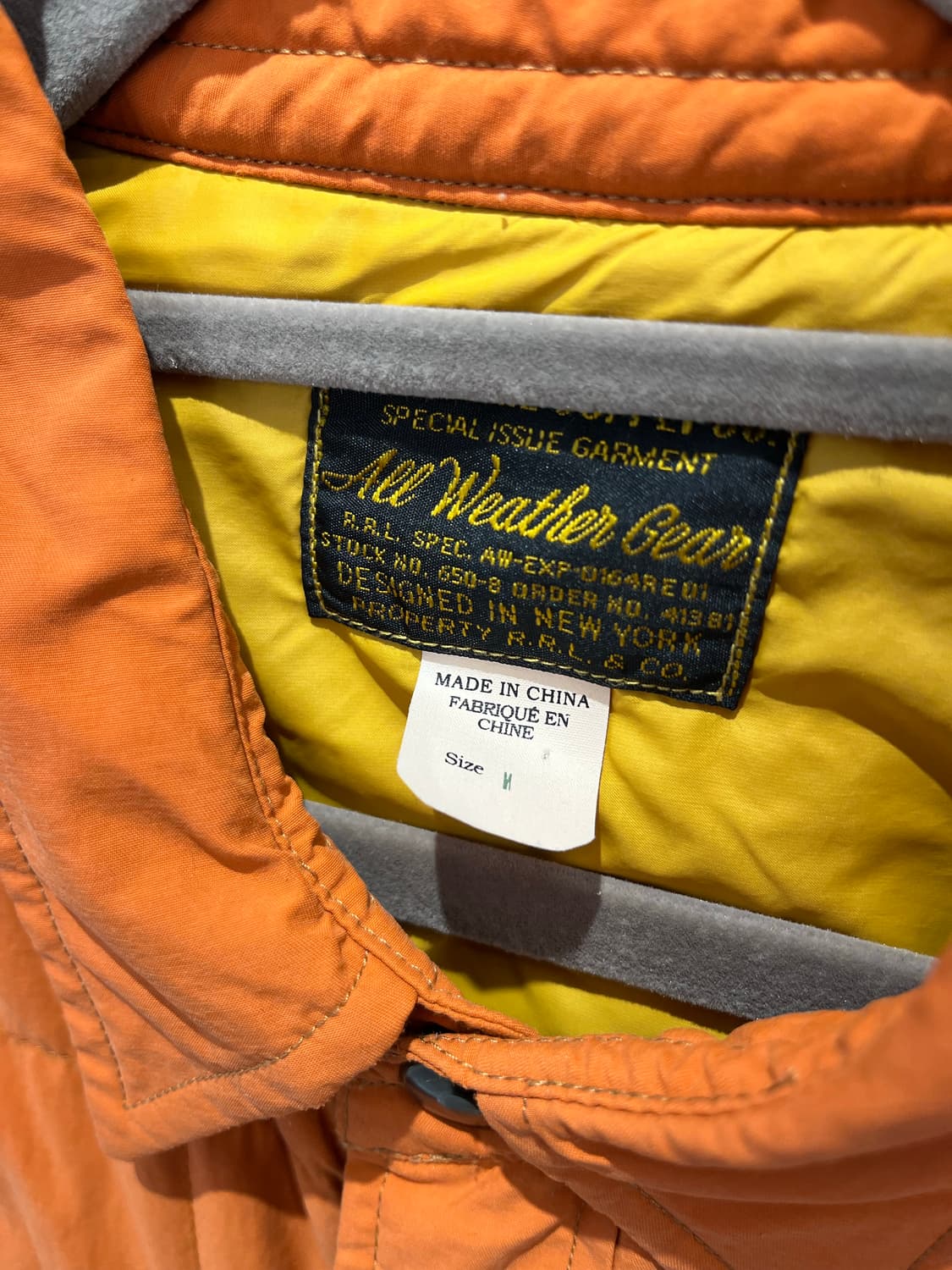 더블알엘 RRL 오렌지 퀼팅 셔츠자켓 상품이미지3