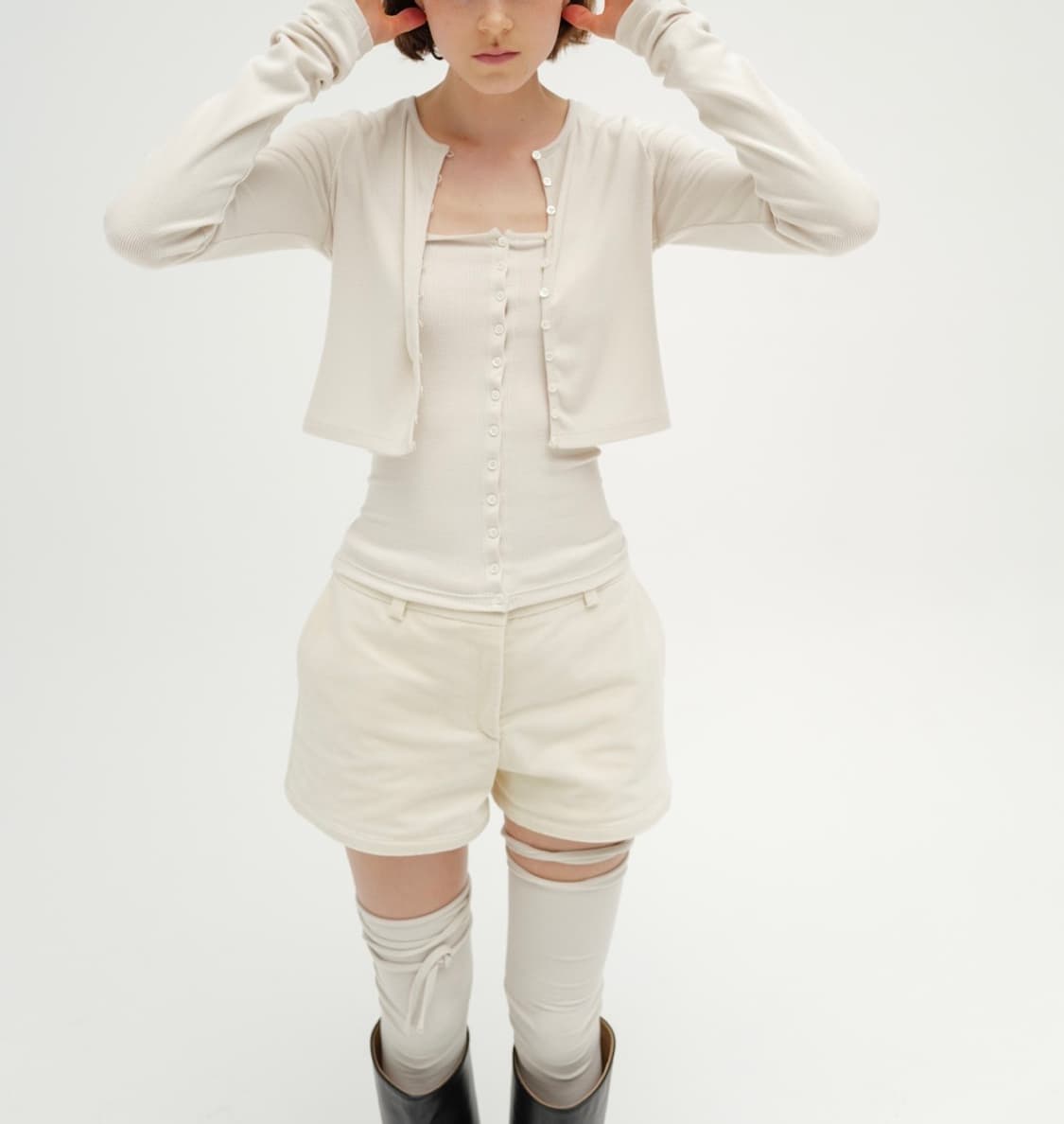 모노하 가디건 탑 셋업 MONOHA 상품이미지2