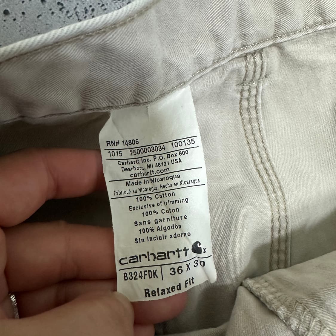 ✨ (바배) 칼하트 카펜더 팬츠  상품이미지3