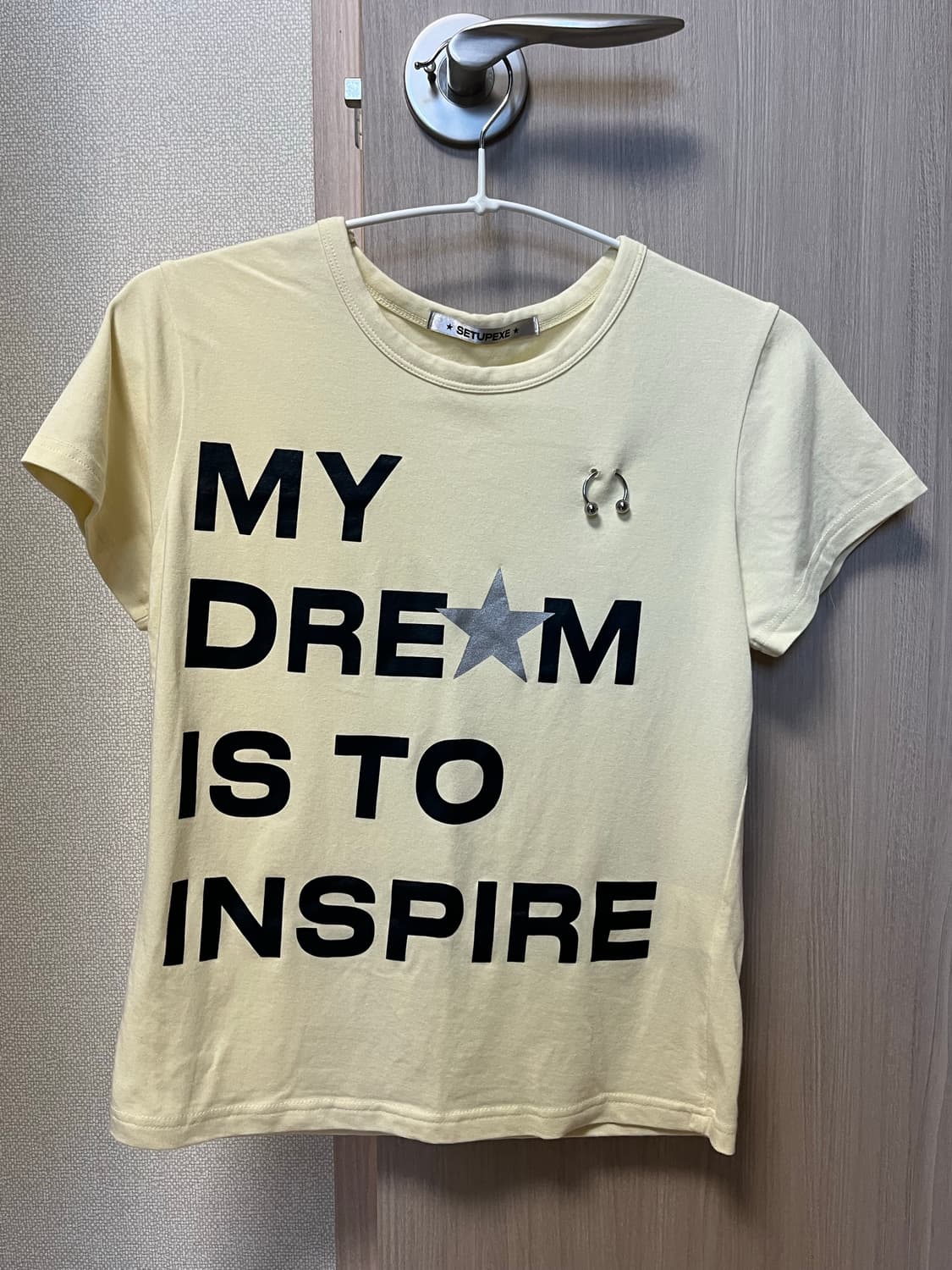 셋업이엑스이 DREAM PIERCING TOP / YELLOW 상품이미지6