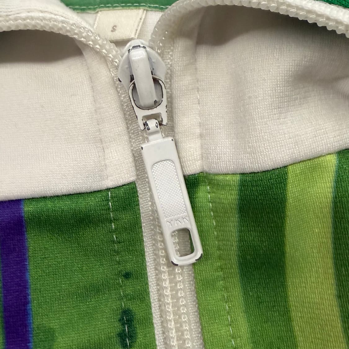 아디다스 흰초 화이트 그린 져지 트랙탑 상품이미지6