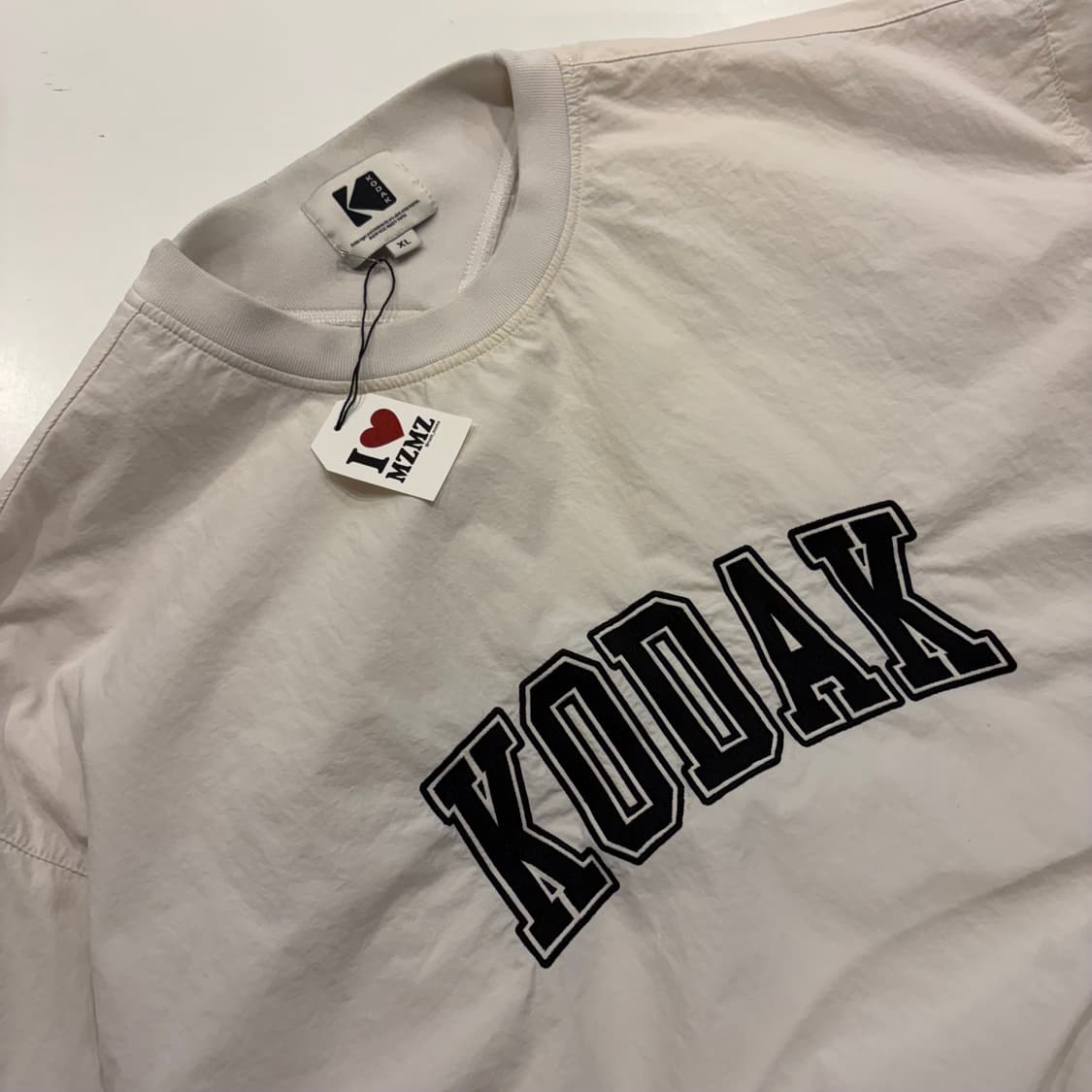 [XL] 코닥 나일론 웜업 맨투맨 화이트 C113 상품이미지3