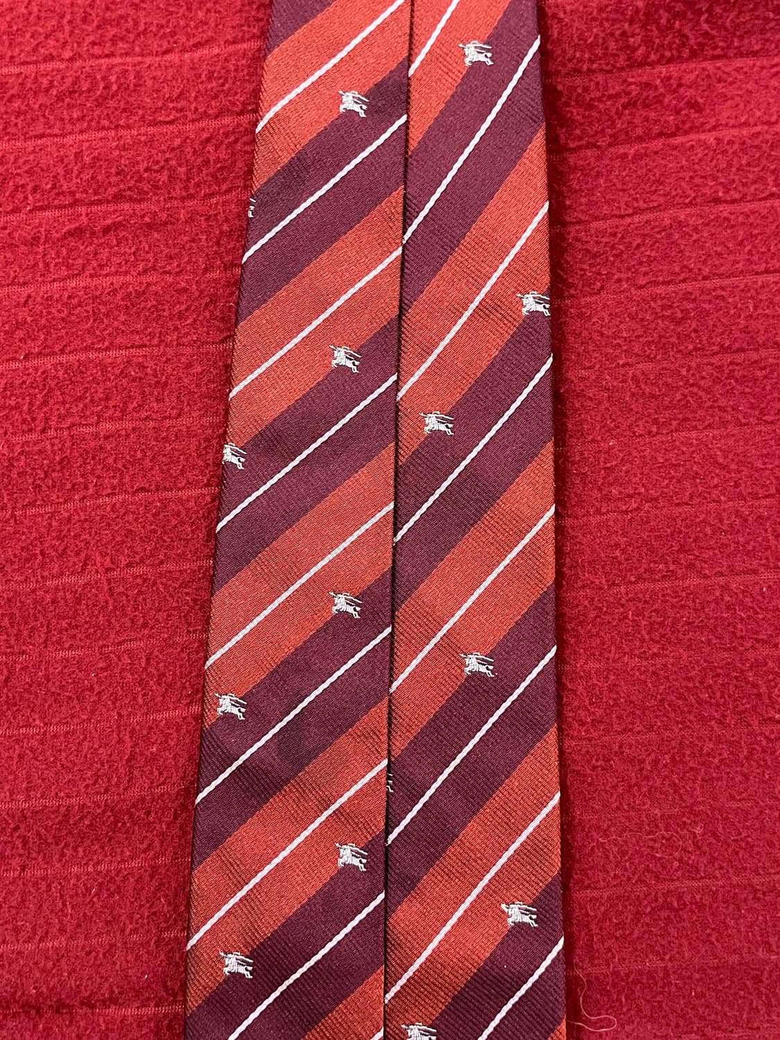 버버리 스트라이프 넥타이 버건디 #csz3071 상품이미지7