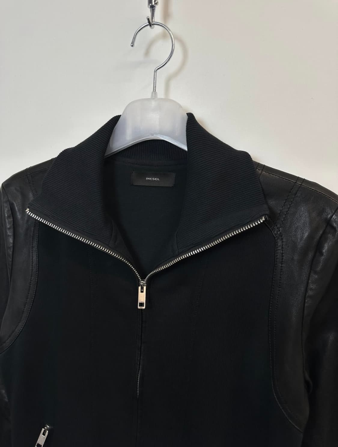 디젤 레더 믹스 집업자켓 상품이미지3