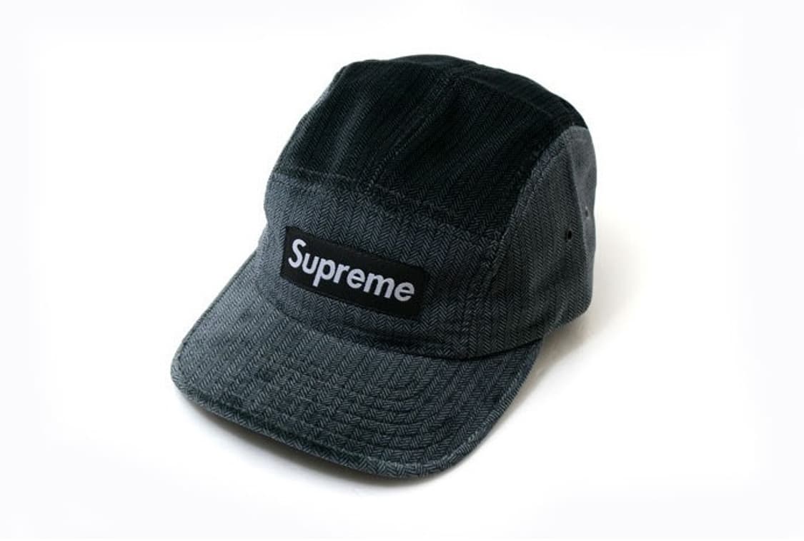 슈프림 2008 헤링본 캠프캡 네이비 상품이미지10