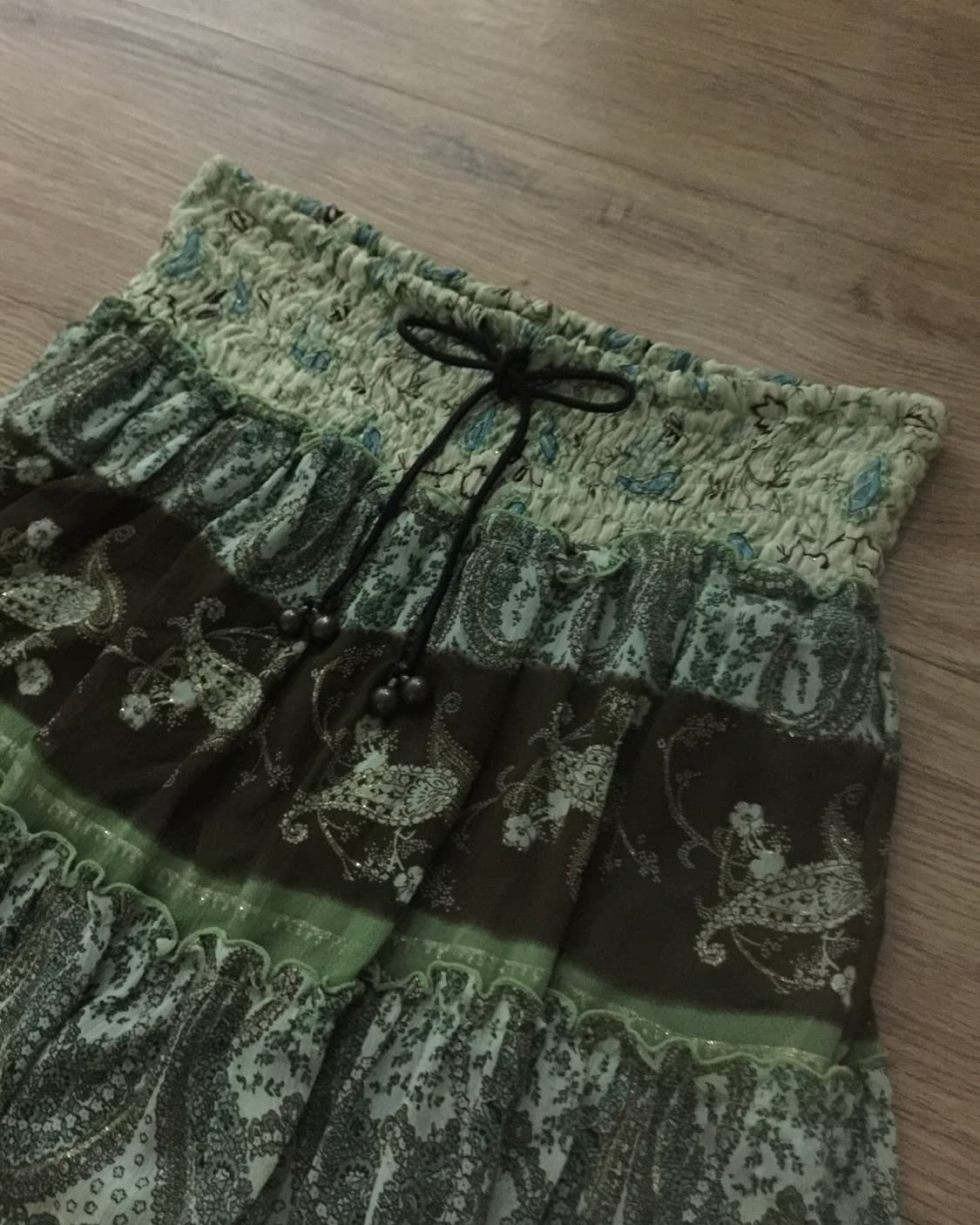 Green patch skirt 상품이미지2