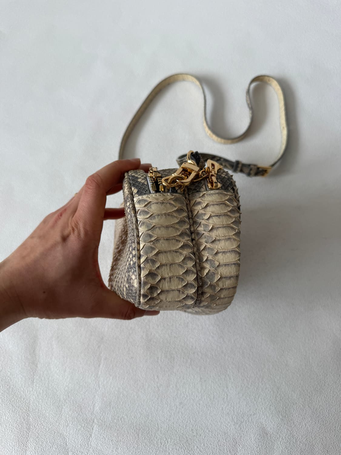 GLENDA 리얼 파이톤 크로스백 상품이미지5