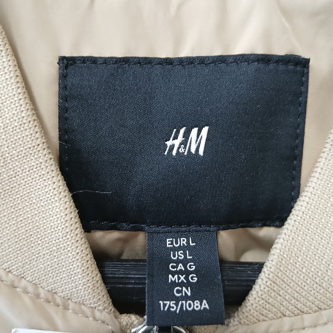 <새상품>H&M 베이지 봄버 자켓 상품이미지6