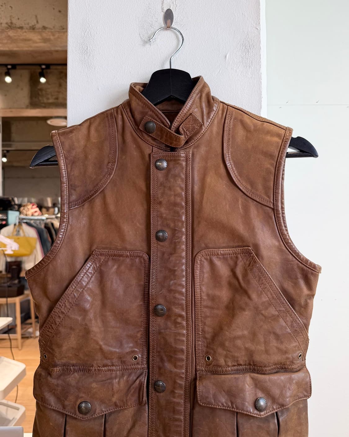 폴로 랄프로렌 브라운 카우하인드 헌팅 베스트 자켓  상품이미지2