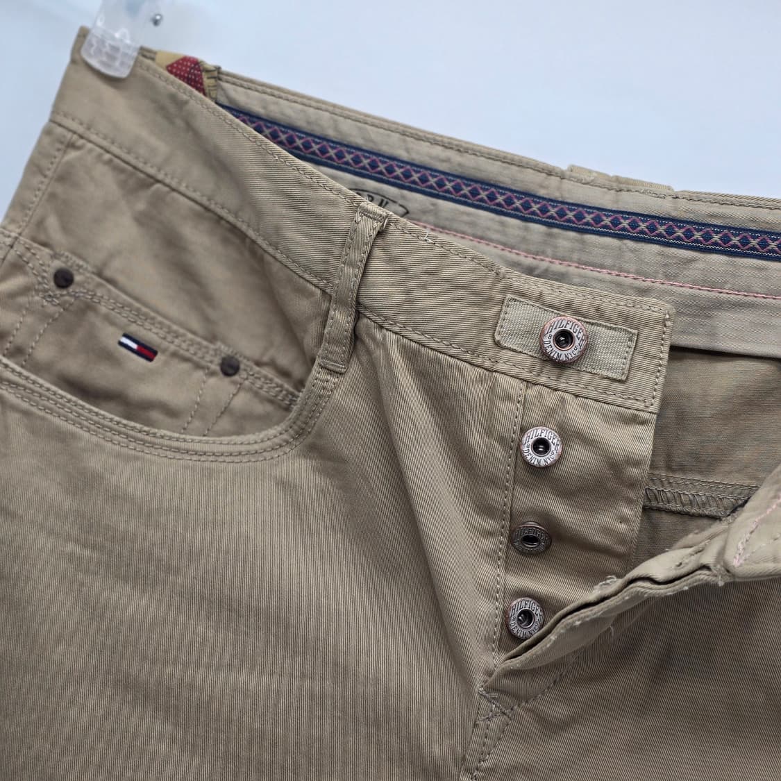 타미힐피거 베이지 데미지 면청 데님 [D50452] 상품이미지8