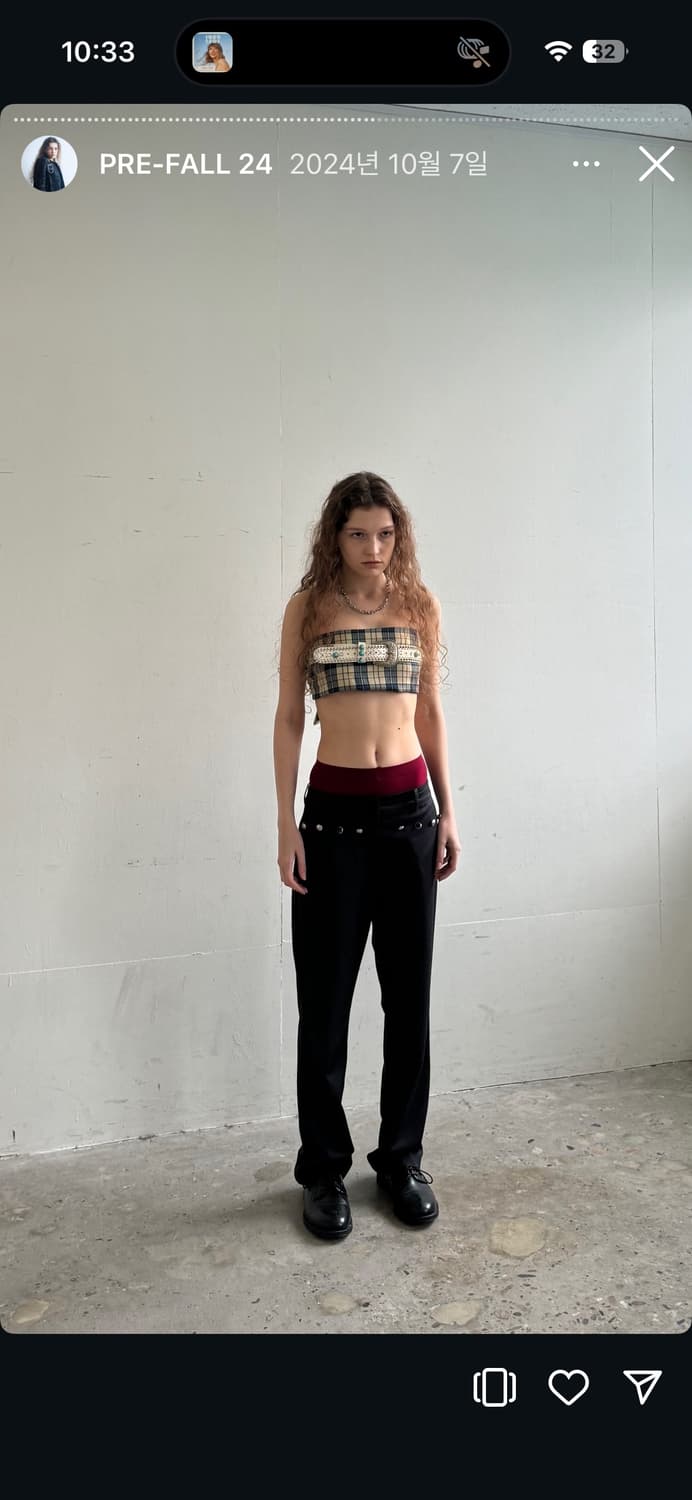 Dared 버튼 디테일 슬랙스 상품이미지1