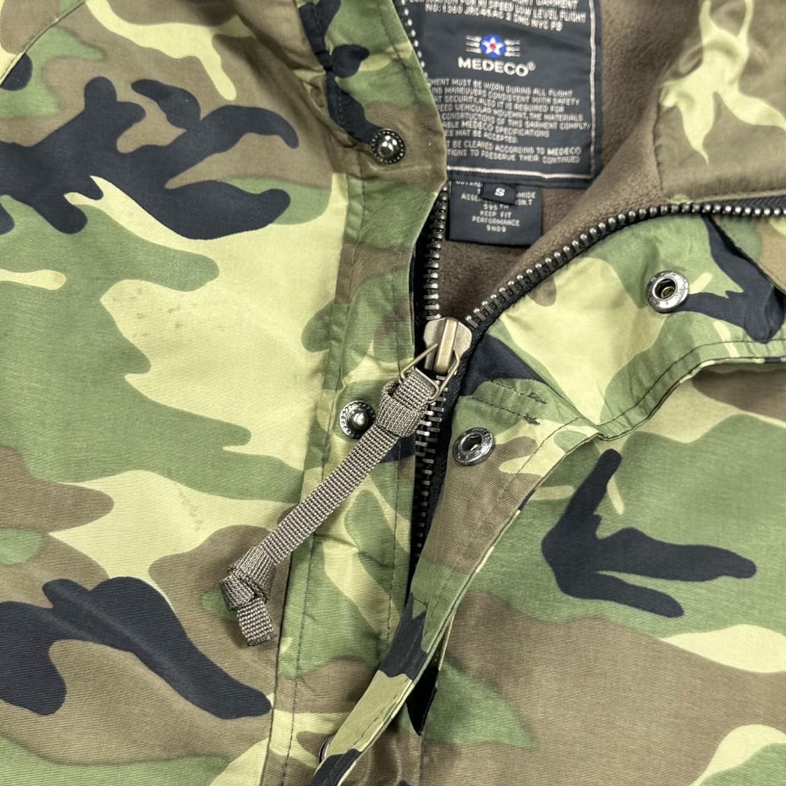 VTG 빈티지 메데코 밀리터리 카모 점퍼 자켓 (S) 상품이미지4