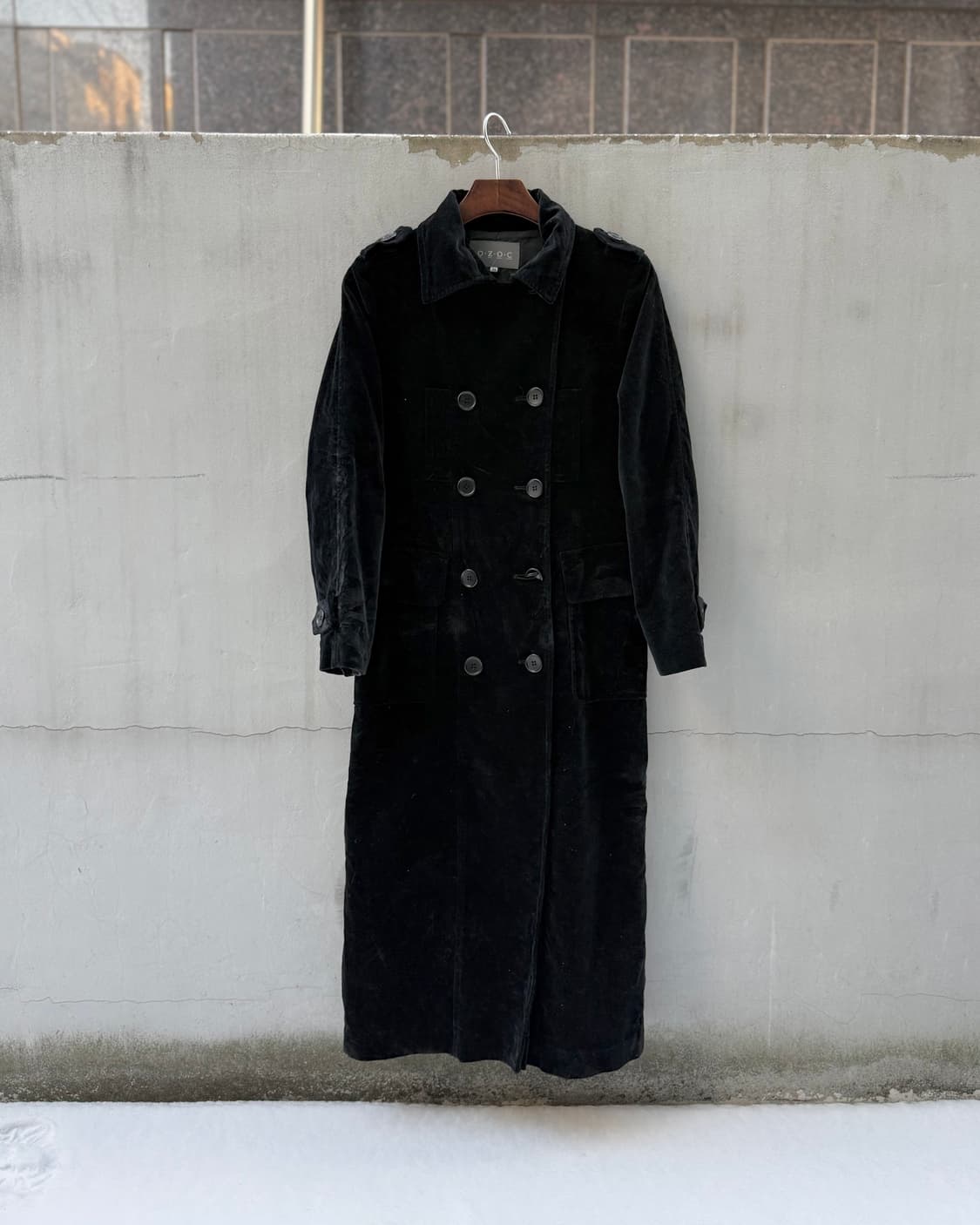 오조크 벨벳틴 코트 상품이미지5
