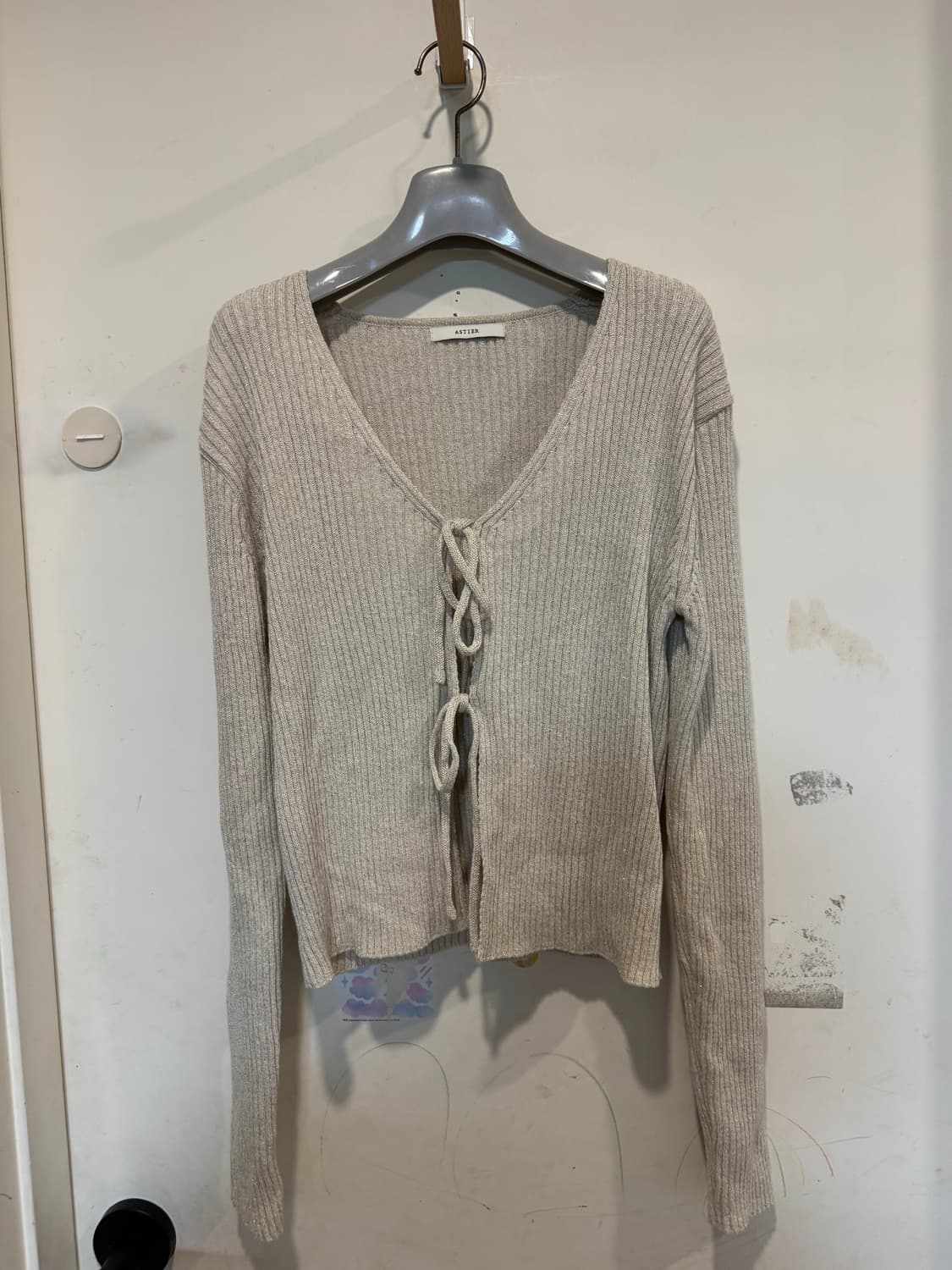 Astier 아스띠에 리본 가디건 상품이미지2