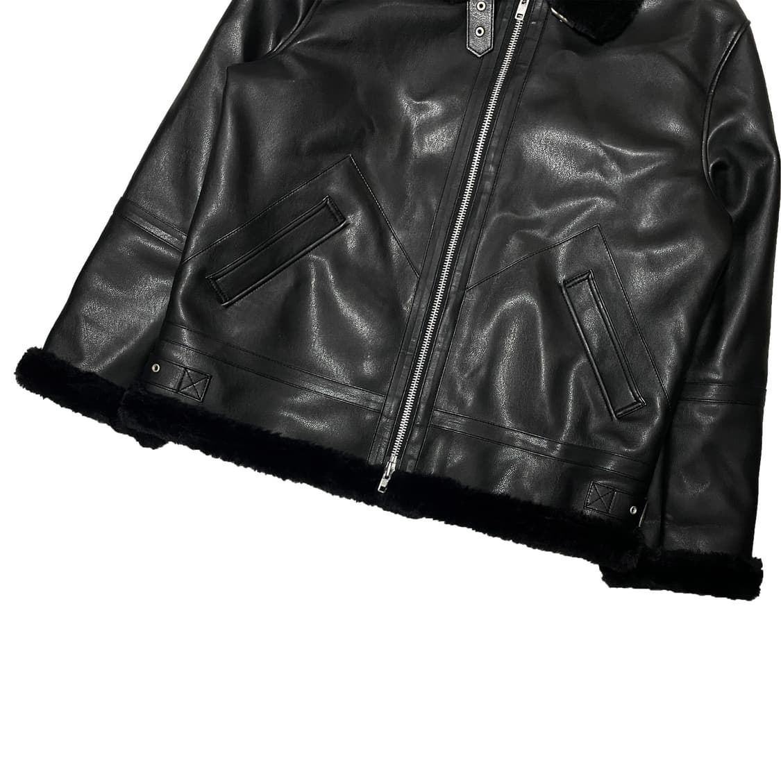 도프제이슨 솔리드 무톤 무스탕 자켓 상품이미지4