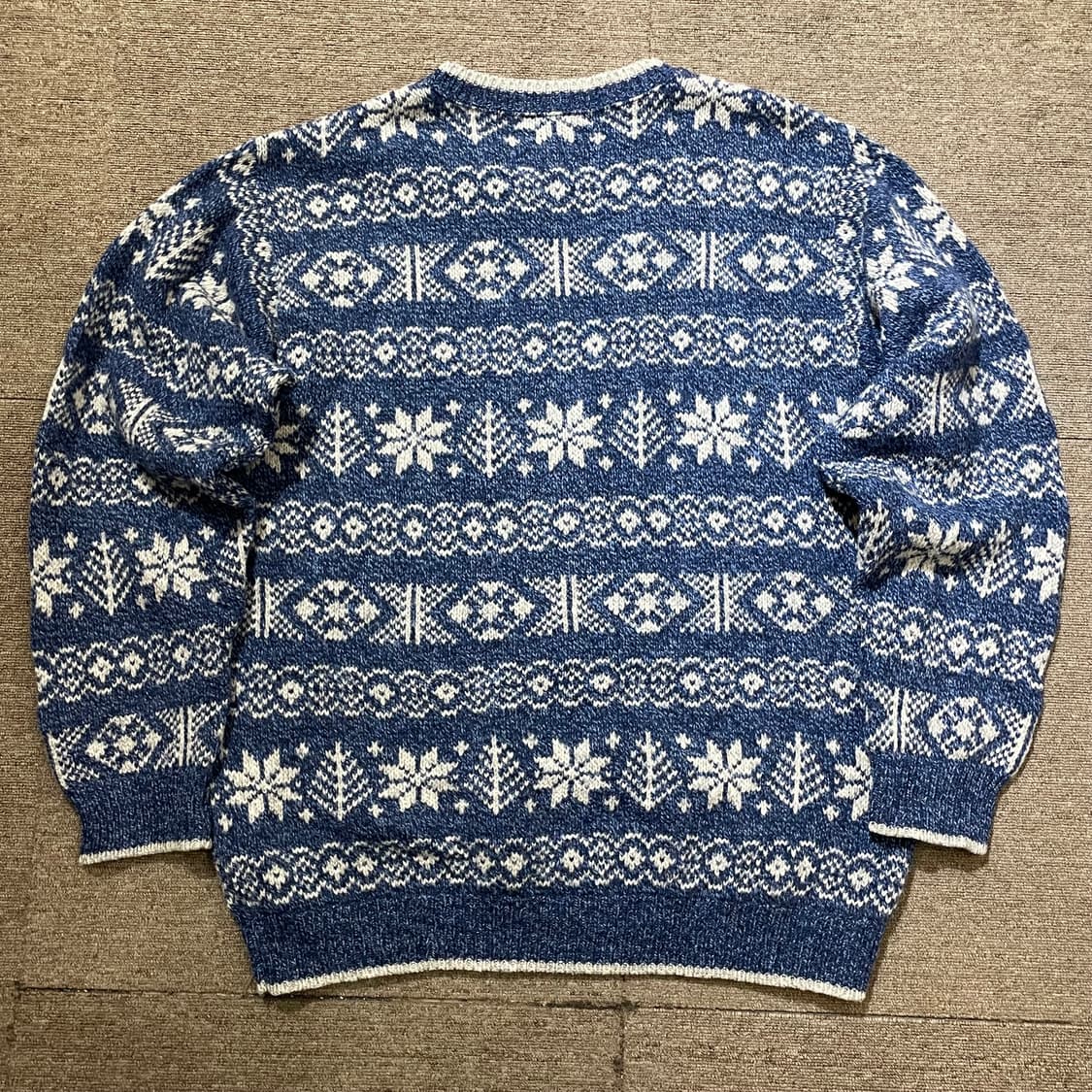 (XL) 80~90s USA L.L.Bean 엘엘빈 노르딕 울 니트 상품이미지2