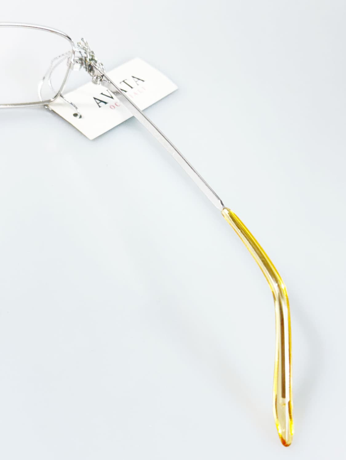 90s AVATA 실버 슬림 스퀘어 빈티지 안경 상품이미지6