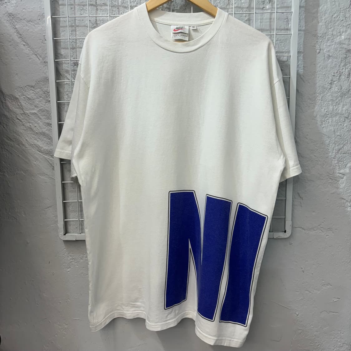 90s 나이키 올드스쿨 스펠아웃 로고 반팔 티셔츠 XL 상품이미지1