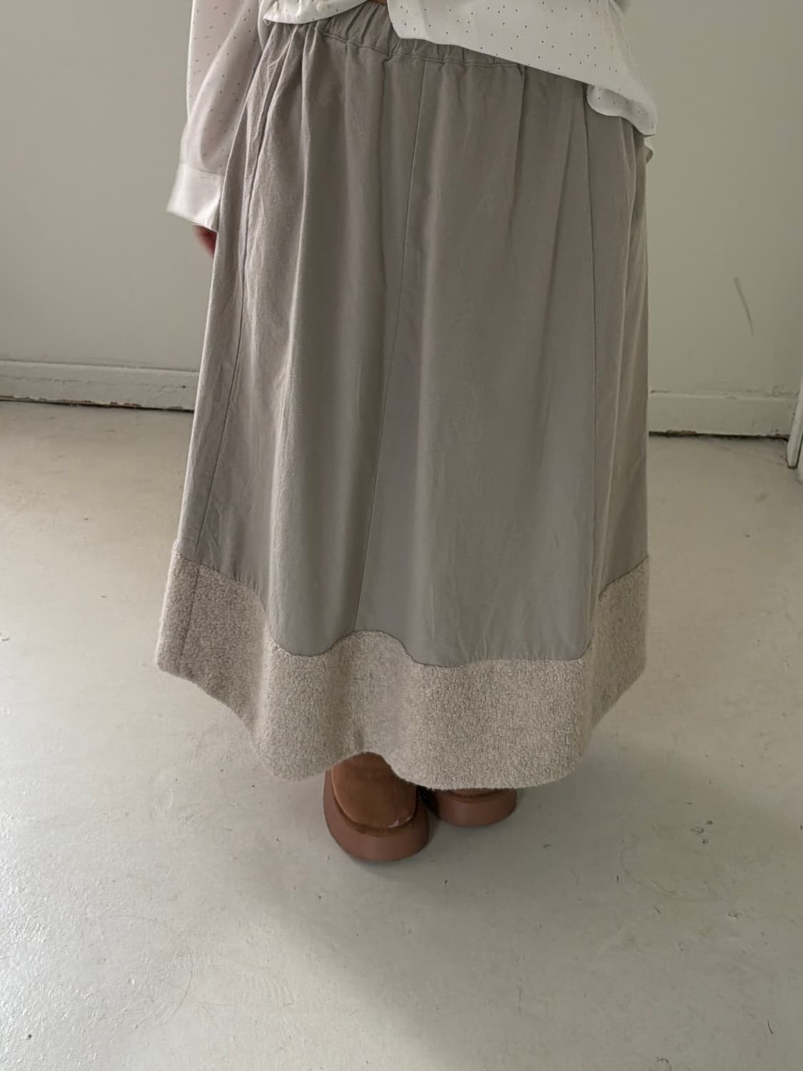 일본빈티지 모리 후리스 롱스커트 상품이미지4