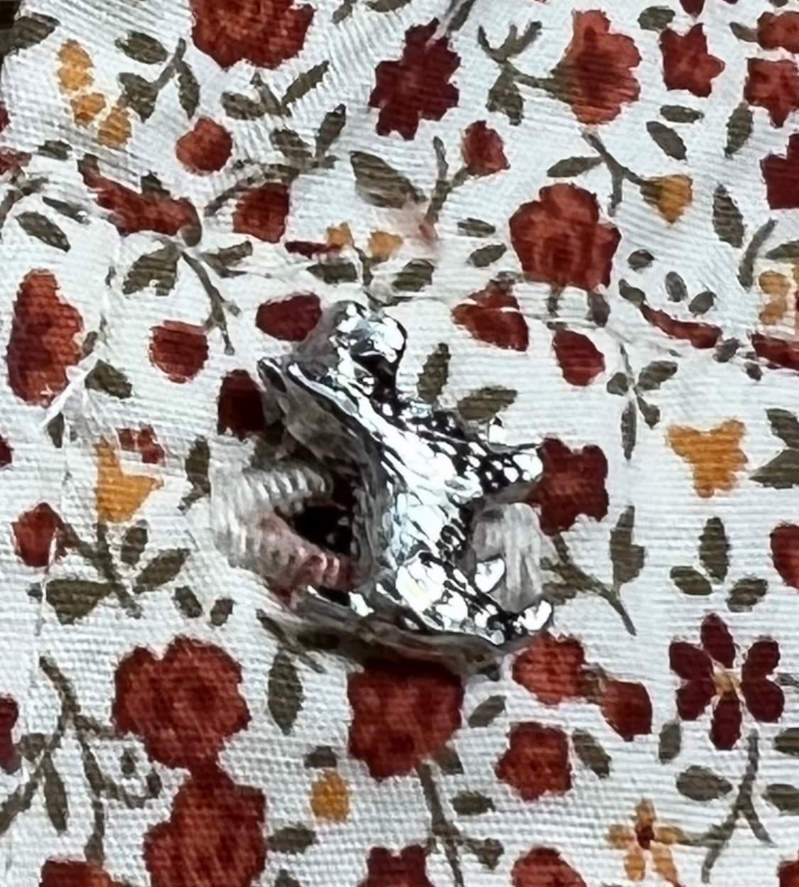 쿠미쿄쿠 잔꽃 은강아지 단추 블라우스 상품이미지6