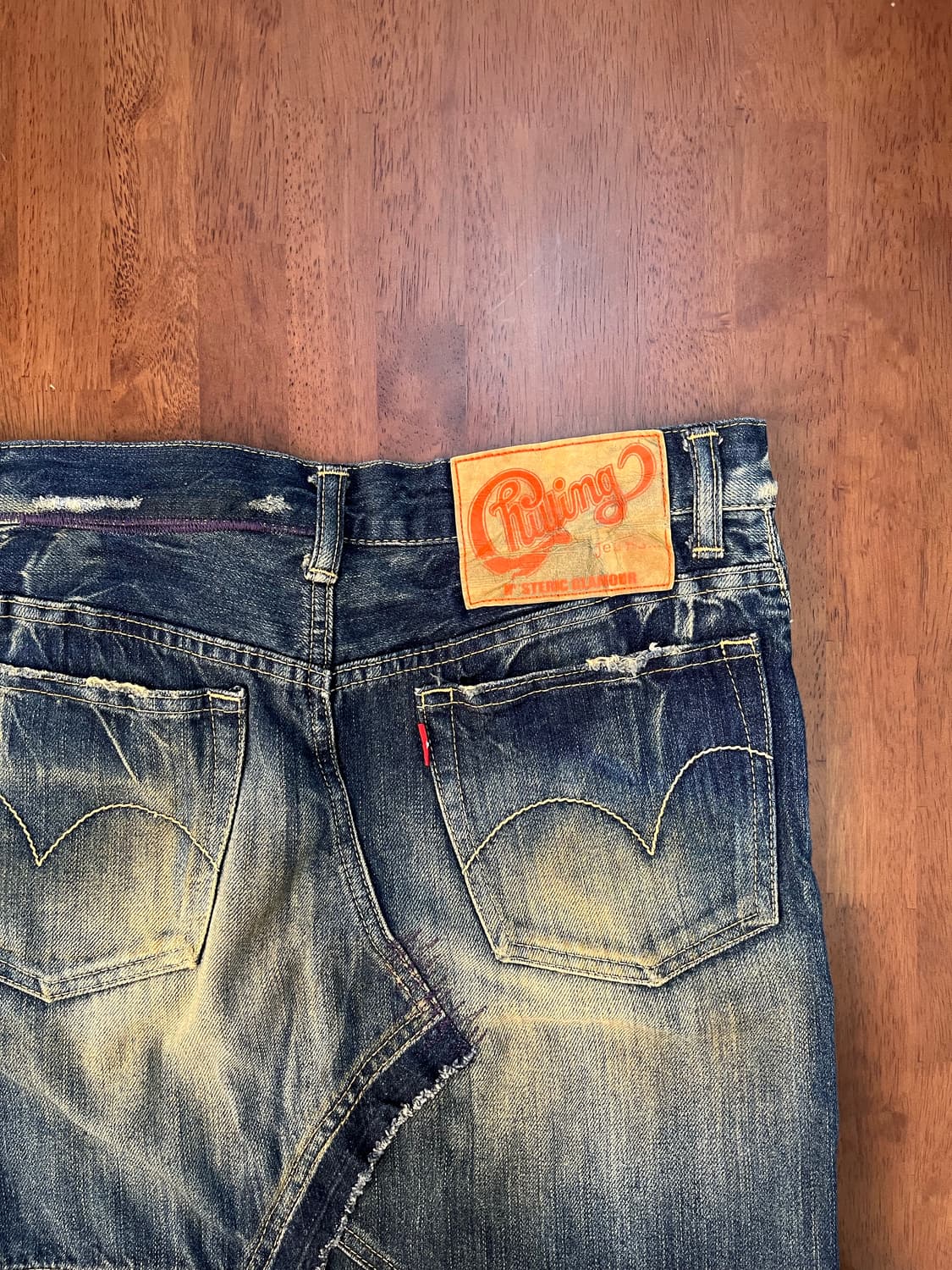 히스테릭 글래머 y2k 서클걸 데님 플레어 스커트 상품이미지6