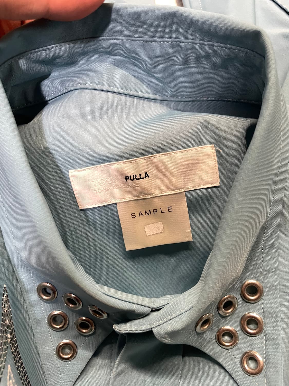 TOGA PULLA western embroidered shirt BLU 상품이미지7