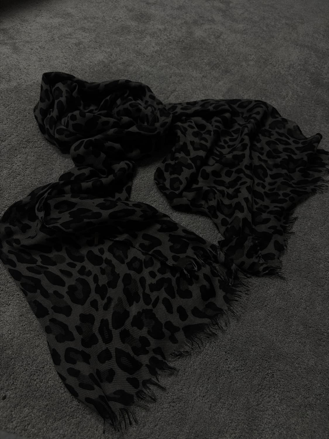 Vintage vkei punk mood leopard scarf 상품이미지2