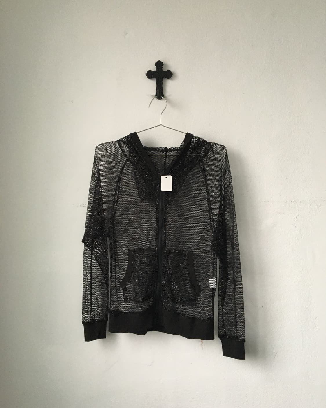 Net glitter hood zip up 상품이미지2