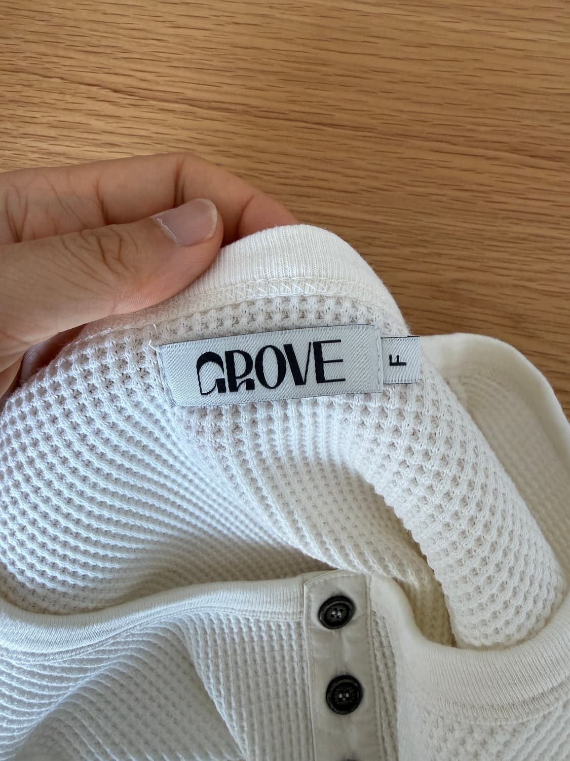 그로브(GROVE) 와플 롱슬리브 상품이미지6