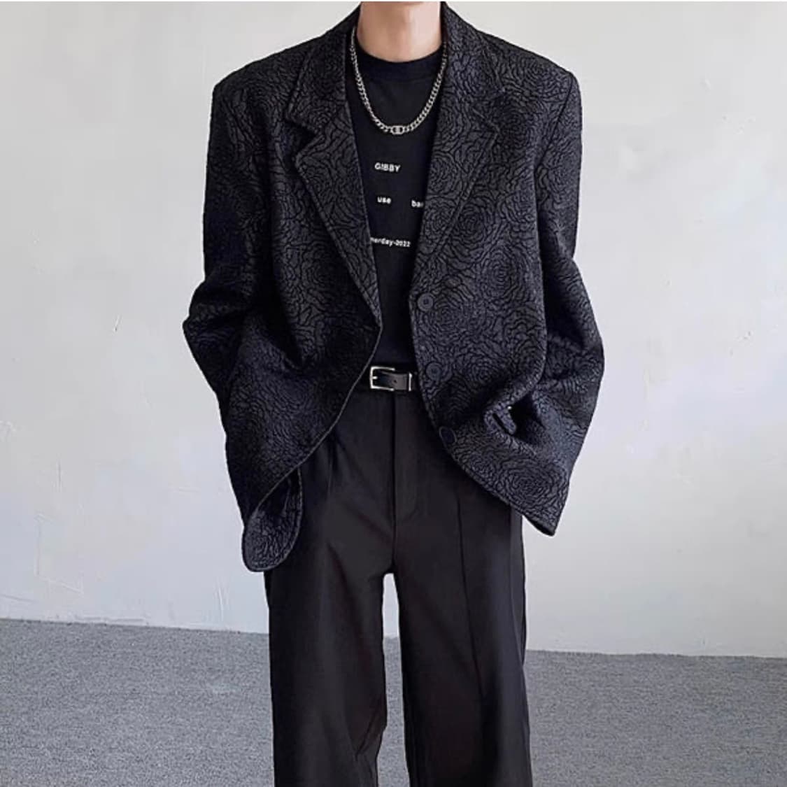 남자 엠보 플라워 블레이저 새상품 상품이미지1