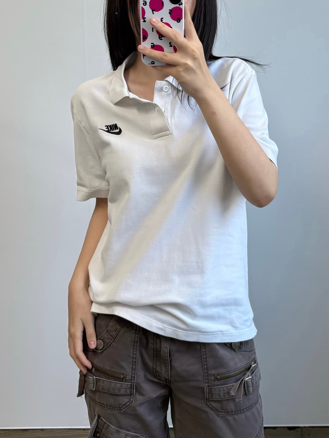 나이키 퓨추라 화이트 PK 반팔 티셔츠 상품이미지1