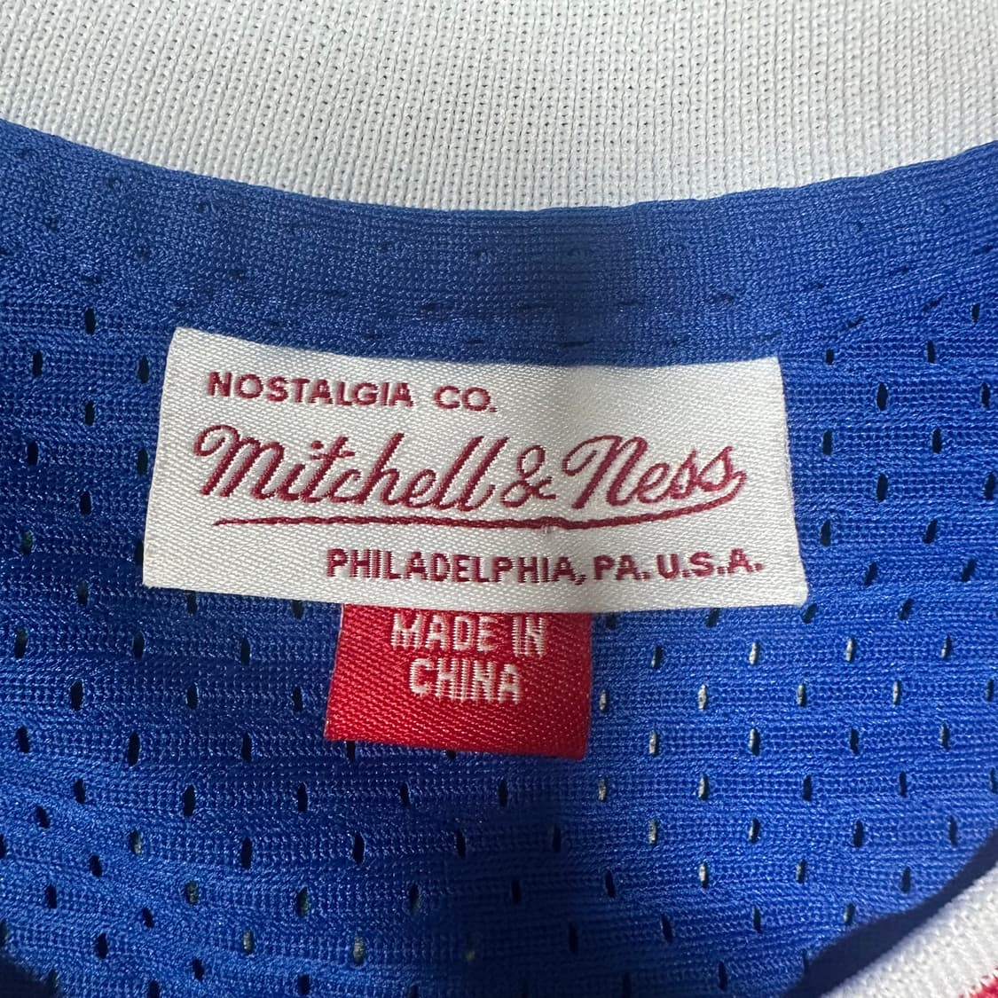 ✨ (바배) 필라델피아 NBA 미첼 & 네스 로드앨런 아이버슨 져지 유니 상품이미지3