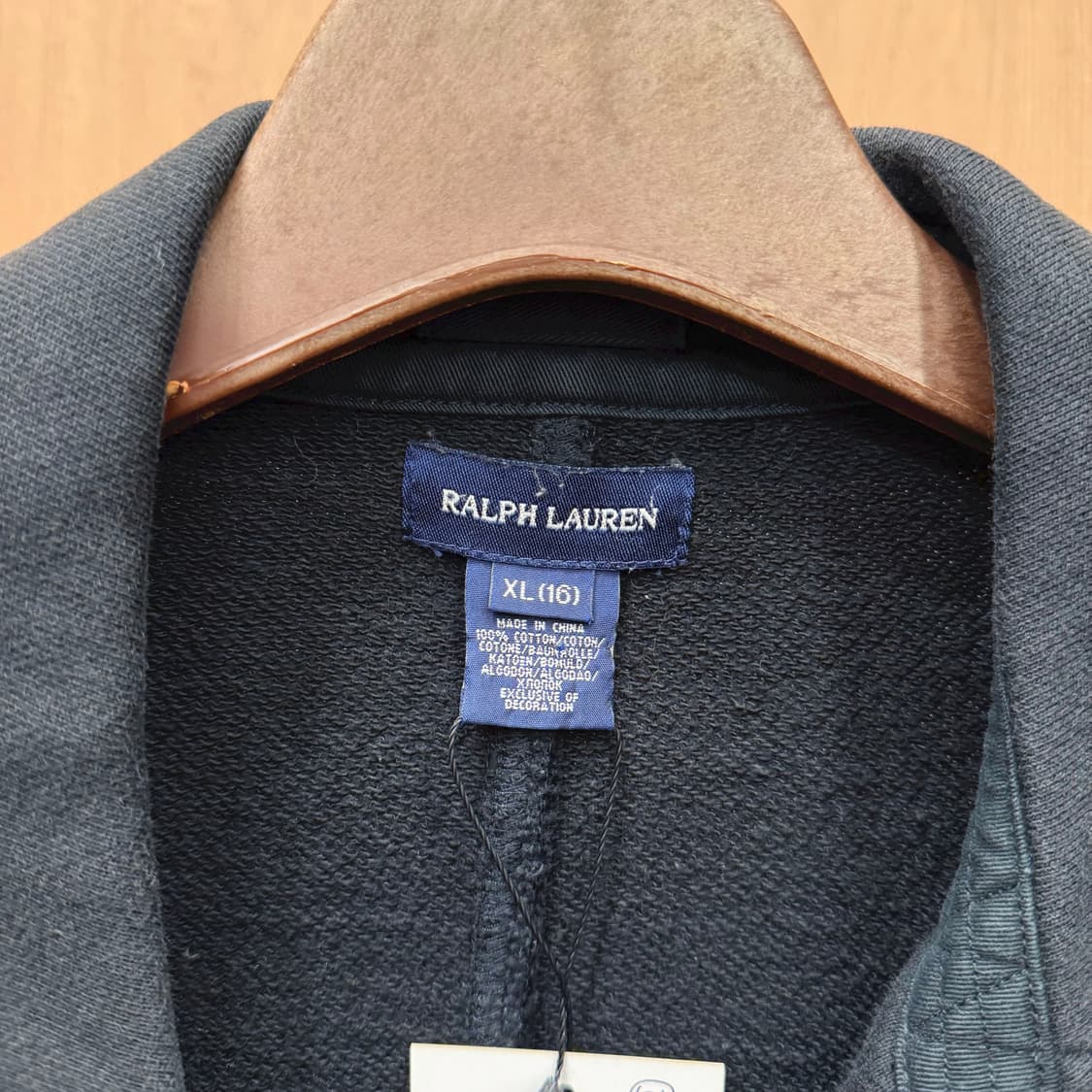 폴로 랄프로렌 더블 브레스티드 자켓 소매 로고 자수 디테일 블랙 상품이미지7