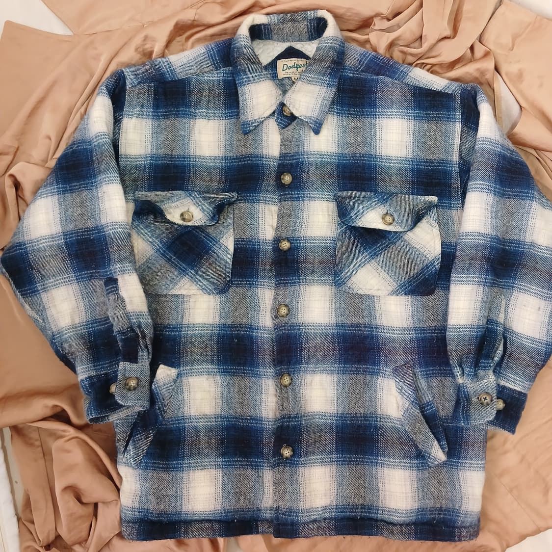 양털누빔 체크셔츠  상품이미지3