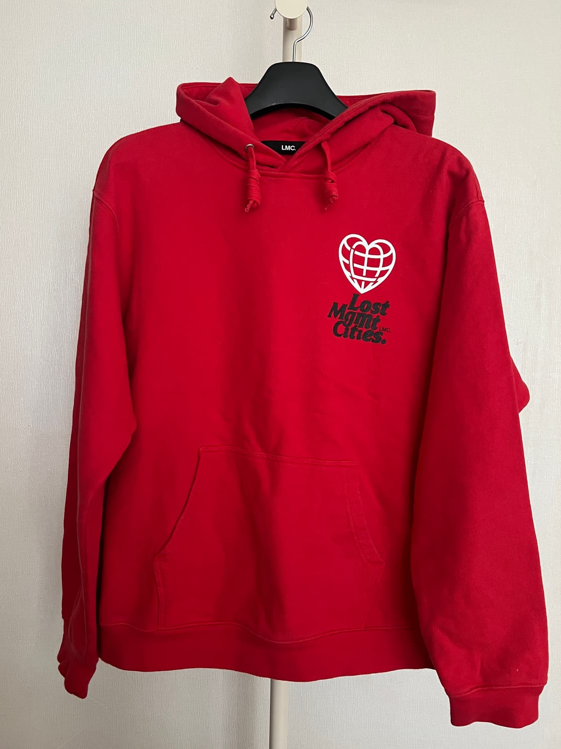 LMC Lost Management Cities 하트 글로브 후디 레드 상품이미지1
