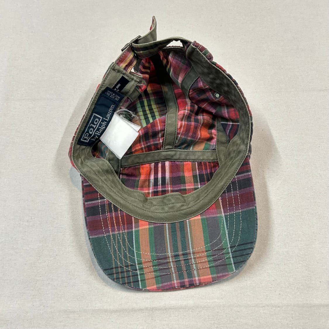 폴로 랄프로렌 마드라스 체크 캠프캡 모자 상품이미지8
