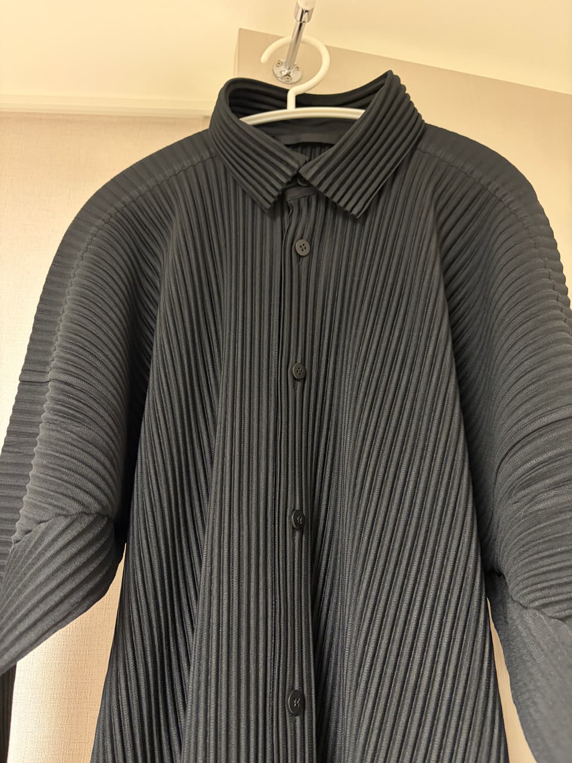 [4]옴므플리세 먼슬리 카라 셔츠 자켓 상품이미지2