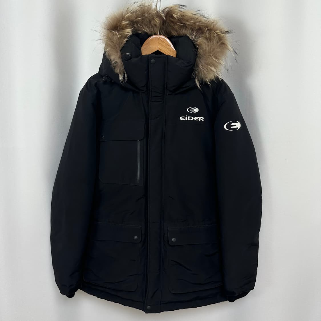   아이더 남자 패딩점퍼 방한패딩 오리털 검정 XL  EIW 상품이미지1