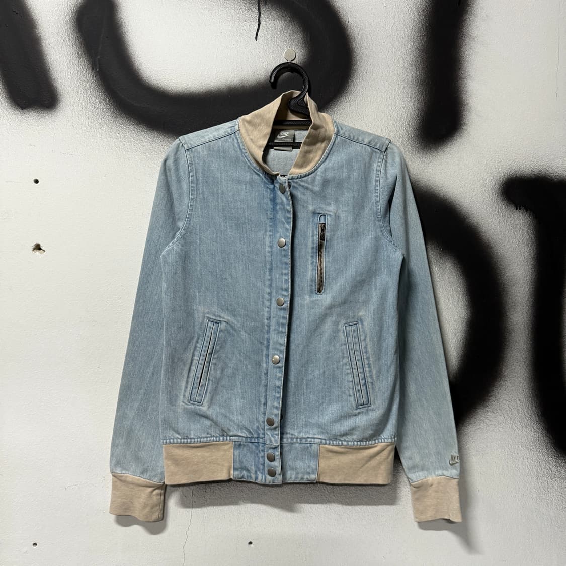 나이키 스몰 스우시 디트로이어 데님 블루종 자켓 상품이미지1